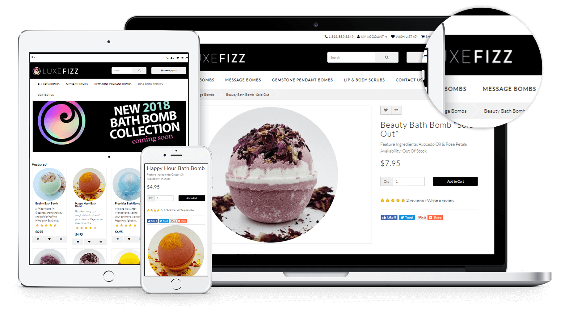 New website for Luxe Fizz