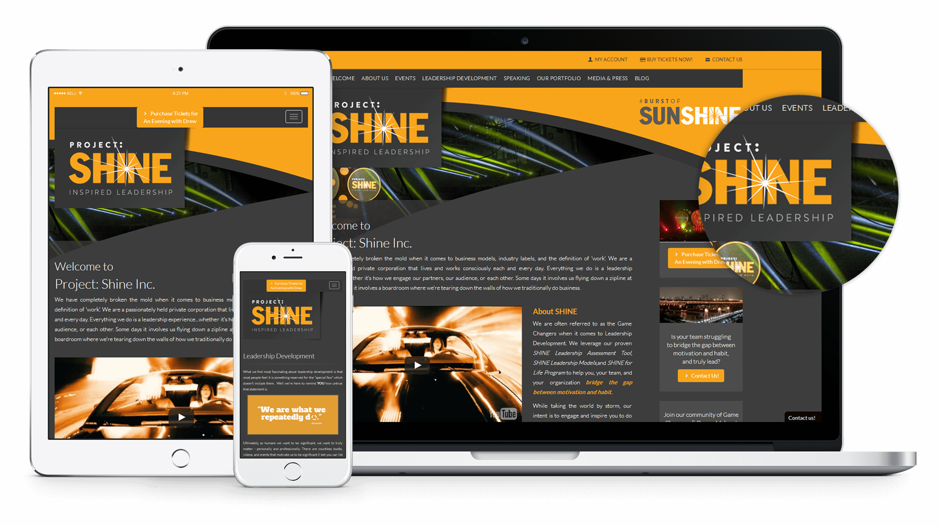 New Website for Project Shine